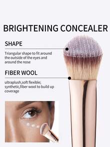 4件套专业双头化妆刷套装，包含斜角粉底刷、轮廓刷、腮红刷、散粉刷、眼影刷、遮瑕刷、高光刷和晕染刷，采用柔软纤维制成，便于携带，是送给女性朋友的理想礼物。 - 黑色 - 查看 5