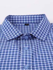 Luxury Wingtip Collar Dress Shirt For Groom, Stretch Comfort Fit, Wrinkle-Free & Breathable Fabric, Self-Tie Bow Tie, Black Tie Wedding & Gala Essentials - Màu xanh đậm và trắng - Xem 4