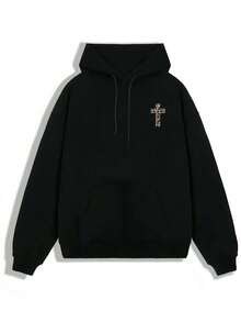 Christian Faith Unisex Tee ,Hoodie,Men's Double-Sided Printed Casual And Comfortable Hoodie, Casual And Versatile Coat In Autumn And Winter(1 PC)