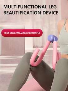 New 1pc Pelvic Floor Muscle Trainer For Postpartum Recovery & Leg/Butt/Hip Workout - EVA Foam Exercise Device, No Battery Needed, Portable Pink Muscle Toning Tool For Home Gym & Outdoor Use