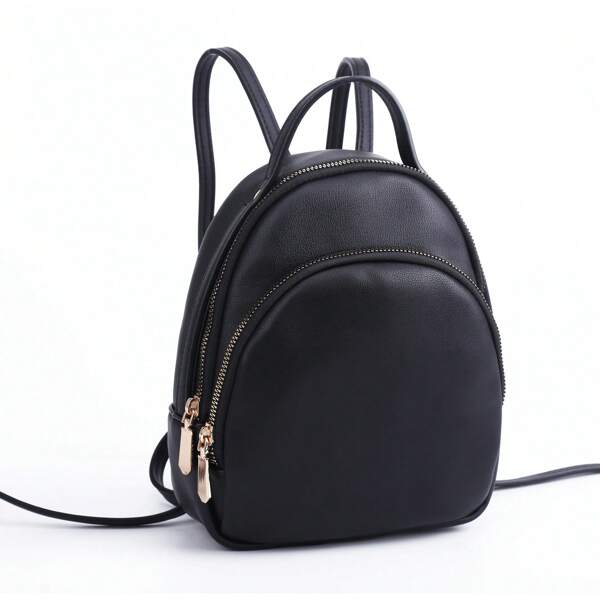 Stylish Mini Black Backpack - Perfect For Daily Use