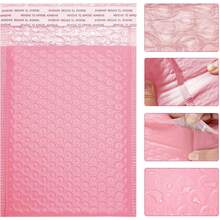 Pink Padded Mailing Envelope Self-Sealing Bubble Transport Bag Protective Packaging For Shipping And Mailing - 13*15CM - View 5