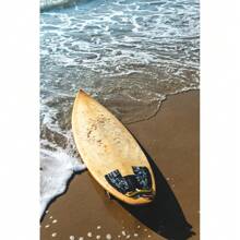 1 件墙壁艺术海报可选框架现代海滩海景波浪冲浪者冲浪印刷海报冲浪板冲浪运动帆布画墙壁艺术图片适用于房间家居装饰 - 彩色 - 查看 76