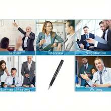 HD 1080P Pen Camera With 64GB Memory Card Included, Portable Surveillance And Camera, Easy To Use, Suitable For Home Office Meeting Recording, Indoor/Outdoor Use - màu đen - Xem 4