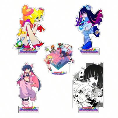 15厘米动漫新款内裤和长袜配吊袜带礼品人偶亚克力支架动漫模型可动人偶装饰配件模型桌面摆件