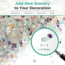 Crystal Chips Stone Crushed Quartz Glass 0.5LB Fluorite Tumbled Gravel Small Decorative Pebbles Bulk Mini Polished Rocks Pieces For Crafts Vases Filler Succulent Plants Aquarium Gravel Rocks - 0.5磅+#4 - 螢石 - 查看 4
