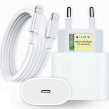 20w USB-C Turbo Charger Kit + Reinforced Longhtning Cable - Fast Charging For IPhone - 查看 2