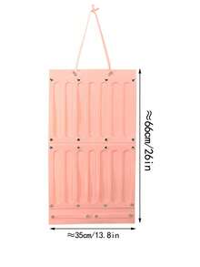 1个发饰收纳挂袋，可爱发夹收纳壁挂袋，儿童发饰收纳架，发夹展示收纳架，发带收纳展示袋，可收纳眼镜、发夹、发带、手表等多用途收纳挂袋。可折叠，易于打理，可悬挂于任何位置，节省空间。 - 彩色 - 查看 12