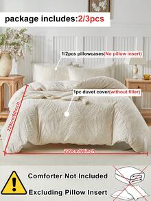 2/3件套米色天鹅绒质感涤纶被套套装,复古波西米亚风格床上用品套装,四季皆宜,现代波西米亚风格,柔软透气,经久耐用,可机洗(1个被套+1/2个枕套,不含被芯) - 卡其色 - 查看 5