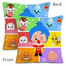 20251pc Pillow Covers Cartoon Anime P-Plims Plim Sofa Decorative Home Double-Sided Printing Short Plush Cute Cushion Cover