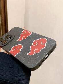 1pc Cartoon Pattern Shockproof Protective Phone Case Compatible With Apple IPhone 16 Pro Max, Black Angel Eye Letter Soft Shell, Compatible With IPhone 11 12 13 14 PLUS As Gift, 15 Matte Finish - 黑色 - 查看 4