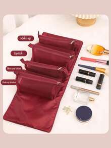 4-In-1 Detachable Hanging Cosmetic Bag, Travel Toiletry Bag, Makeup Organizer, Bathroom Accessories, Portable Makeup Bag, Waterproof Makeup Bag, Makeup Organizer, Makeup Stand, Makeup Bag, Makeup Organizer, Travel Essentials, School Supplies, Stationery Make Up Bag Makeup Pouch Wash Bag Cruise Essential Vacation Essentials For Men Women Travel Containers Holiday Essential Gifts For Women - Multicolor - View 9