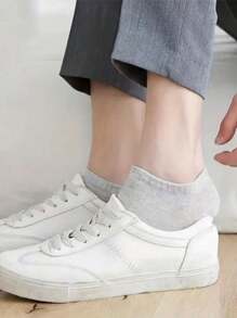 30/10/1 Pair Men/Women's Solid Color Breathable Low-Cut Ankle Socks, Odor-Resistant, Casual Summer Short Socks
