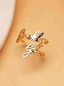 Dainty Custom Signature Name Rings For Women Personalized Name Ring Opening Stainless Steel Ring Customized Letter Jewelry Unisex Christmas Birthday Gifts,Gold,Stylish,Colorful,Vintage,Unisex,Hipster,Simple,Casual,Custom,Personalized,Unique,Ideal Gifts For Him,Ideal Gifts For Her,Her,Boyfriend,Girlfriend,Dad,Mom,Family,Friends,For Anniversaries,For Birthdays,For Graduation,For Prom,For Party,Jewelry Women,Elegant Outfit,New Year Glamour - Many - View 19