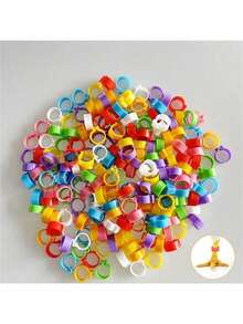20/50/100 piezas de anillos para patas de pollo de colores aleatorios, bandas de plástico de colores para patas de aves de corral, hebillas para patas de pollo, pato, ganso, pavo, anillos para patas de paloma, marcas de identificación, adecuados para granjeros y criadores de aves de corral, etiquetas de identificación fáciles de usar, adecuados para la gestión e identificación de granjas, almacenamiento de cables de datos, adecuados para el almacenamiento de viajes