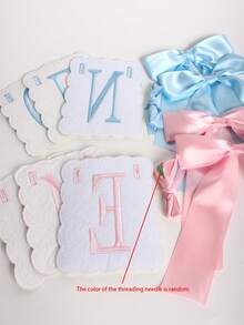 一套“ONE”字母蝴蝶结背景横幅，一周岁生日丝带横幅，适合男孩、女孩、仙女宝宝拍照道具、派对装饰、迎婴派对、生日装饰 - 彩色 - 查看 10