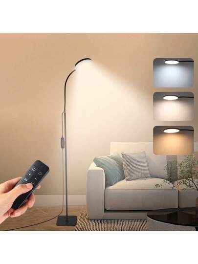 Yogle Circular Vloer Lamp 168 LED Remote Control, In Convertible Lamp/Table Lamp, 360° Adjustable Gooseneck [3 Temperature 10 Brightness Levels] view 8