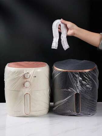 10/50/100pcs Transparent Thickened Dust Cover, Elastic Furniture Dust Cover, Suitable For Small Household Appliances, Oven, Blender, Toaster, Air Fryer, Instant Pot, Pressure Cooker