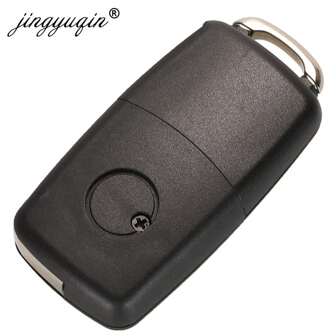 Jingyuqin 1J0 959 753 P Afstandsbediening Autosleutel 434MHz Voor VW Kever Golf Jetta Passat 2002-2005 1J0959753P Flip 3 Knoppen
