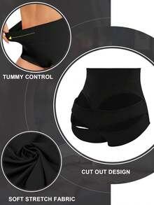 Cut Out Yoga Shorts Booty Butt Lifting Scrunch Shorts High Waisted Workout Gym Active Hot PantsA Valentine's Day F2JN - 1號橘子 - 查看 3