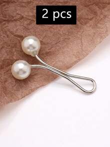 2/4 Peças Conjunto de Broches e Alfinetes em Liga Metálica em Formato de U - Alfinetes de Segurança Metálicos Multiuso para Lenços, Calças, Golas e Punhos - Sem Eletrodeposição, Destacável, Design Sem Costura, Acessórios de Halloween, Dia dos Professores