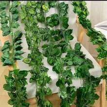 Planta Pendurada 2 metros Verde Artificial Parede Folhagem Para Decoração