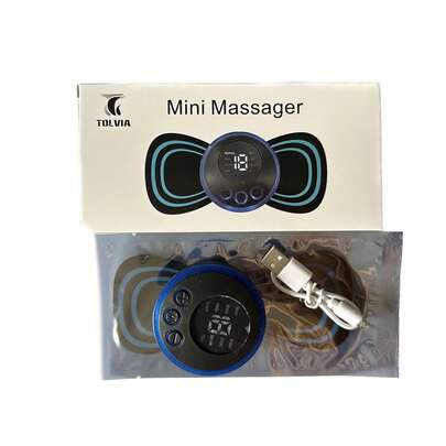 Mini Massageador EMS Estimulador Elétrico De Pescoço Portátil Para Alívio Da Dor Muscular Cervical