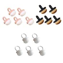 5 Pcs Nails Rings Dust Brush Nail Dusting Brush Tool Nail Art Dusting Brush