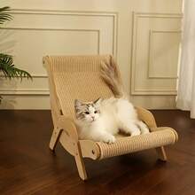 1pc, Pet Cat Scratching Post, Cat Resting Chair, No Shedding, Wear-Resistant Integrated Pet Sofa, Claw File, Extra-Large Cat Paw Pad, Detachable Washable Cat Furniture, Cat Bed.