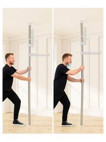 A floor-standing clothes hanger, storage rack, clothes hanger, punch-free telescopic rod, balcony floor-standing bedroom clothes drying rack - مقاس واحد - مشاهدة 8