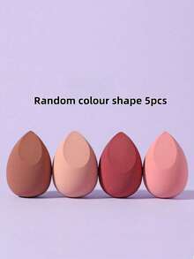 Set de 4 esponjas de maquillaje con forma de gota de agua de tamaño grande, esponjas de espuma suave con forma de gota de agua, convenientes para la corrección de imperfecciones del maquillaje, reutilizables, adecuadas para correctores, bases líquidas, viajes, regalos navideños, trabajo y equipaje de mano, ideales para entusiastas del maquillaje, regalo navideño asequible o herramienta de maquillaje - Multicolor - Ver 11