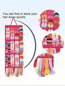 1pc Little Girl Hairpin Storage Rack, Hairband Organizer, Baby Hairpin Storage Display Stand Sturdy Bracket - Multicolor - View 2