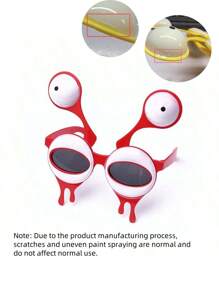 1pc Funny Alien Big Eye Photo Prop Glasses, Snot Bug Shaped Novelty Sunglasses, Suitable For Birthday, Party, Amusing Events (Slight Color/Product Variations May Occur Between Batches, But Won't Affect Normal Use)