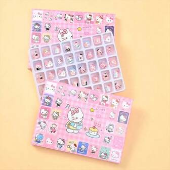  Sanrio Lucky Mystery Box, Contains 40pcs Cute Kitty Figurines - Perfect Gift For Birthday, Party, Valentine's Day, Thanksgiving, Christmas, Carnival - Suitable For Car Decoration, Home Decor, Holiday Gifts, Prizes. The Actual Contents Inside The Box May Vary.