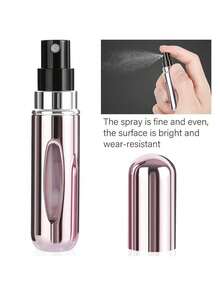 Portable Mini Perfume Atomizer Mini Perfume Refill Bottle  Refillable Perfume Storage Bottle Cosmetics Travel Container - Màu hồng tươi sáng - Xem 5