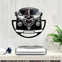 Relógio de Parede Único com Disco de LED e 7 Cores Mudando de Carro, Decoração Doméstica Artesanal Adequada para Aniversário, Natal, Dia das Mães, Dia dos Pais - Baterias Não Incluídas, Decoração Doméstica Africana