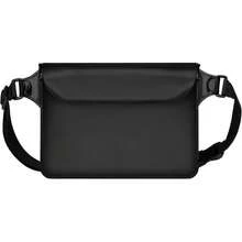 2 piezas Bolsa transparente para teléfono con correa ajustable para el hombro - Protección sellada para nadar, playa y kayak - A prueba de polvo y arena, adecuada para actividades acuáticas, imprescindible para la playa, diseño elegante y cierre de cremallera  (Negro)