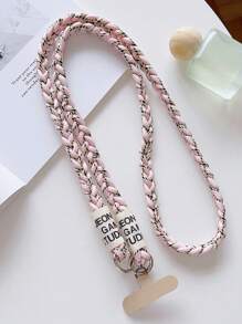 قطعة واحدة سيور هاتف محمول مضفر يدويًا من 3 خيوط