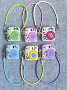 1pc (Excluding Dolls) Of Simulated Mini Macaron Camera Pendant Models, Creative And Fun Dolls, Clothing Accessories, OB11 Accessories, Creative Pendants, Keychains, Pendants, Bags, Accessories, Christmas Gifts, Halloween Gifts, Various Party Gifts