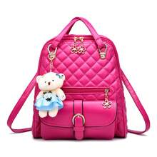 Women Fashion Backpacks - 玫紅 - 查看 8