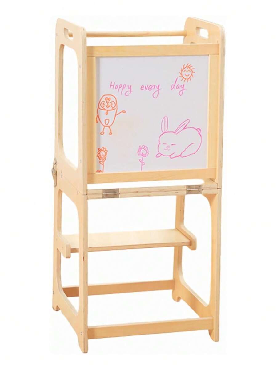 3-In-1 Montessori Learning Tower. Bluelander (90 * 43 * 40 Cm) - Brown - View 1
