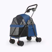 Ultra-Light Foldable Pet Stroller For Cats/Dogs (3.7kg) - Breathable Mesh, Detachable Basket & 4 Wheels | Ideal For Senior Pets & Small Breedsdog Stroller Cat Stroller Pet Stroller Dog Strollers For Dogs