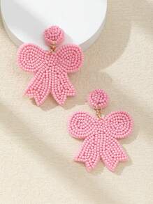 WinLeaf 1 Pair Handmade Beaded Butterfly Earrings, Gift For Valentine's Day And Christmas