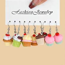 Set de 30 piezas de aretes de botella miniatura que brillan en la oscuridad para mujeres - set de aretes de dopamina, helado, naranja y plátano - Multicolor - Ver 10