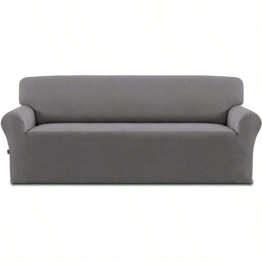 Super Stretch Sofa Slipcover Non Slip Couch Cover Oversized Sofa Dark Gray - oversizedsofa+darkgray - View 1