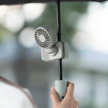 360° Adjustable USB-C Rechargeable Portable Fan With Clip, 3 Speed Settings, And 3 Adjustable Airflow Levels For Desktops, Bags, And Laptops. Stylish And Portable, Perfect For Commuting, Hiking, And The Office. Stylish And Portable, Perfect For Heat Relief - Gray. - Cinza - Visão 13