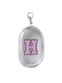 便携迷你透明拉链收纳袋,紫色毛巾布刺绣字母A-Z,小巧多功能收纳袋,耳机充电器收纳盒带钥匙扣,透明旅行配件,精致小巧,适合收纳小物件,可作数据线收纳袋、手链袋等。 - 白色 - 查看 21