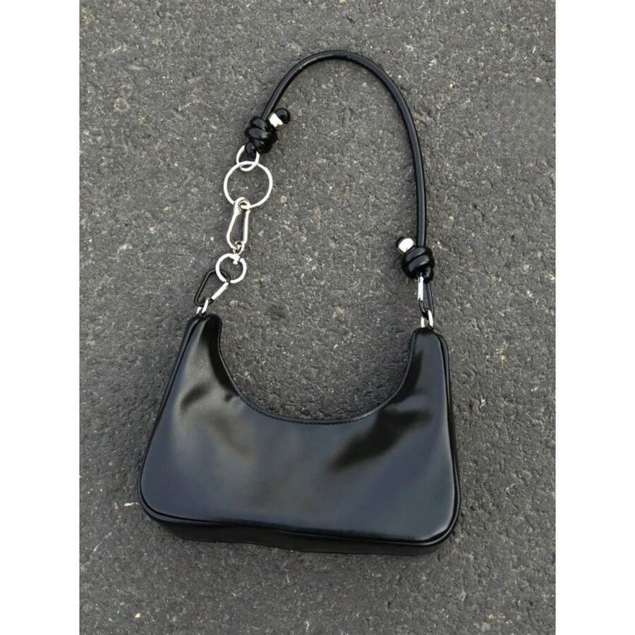 Women Fashion Backpacks - ■黑色包包+肩帶■ - 查看 1