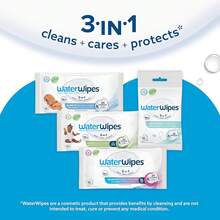 Toallitas húmedas WaterWipes Sensitive para bebés, 4 paquetes de 60 unidades (240 unidades) - 240 Unidad (Paquete de 1) - Ver 10