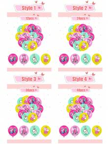 Peppa Pig 小猪佩奇主题生日派对装饰品 粉色小猪佩奇气球套装 卡通派对场景装饰用品 圣诞装饰 家居圣诞礼物 圣诞装饰 - 彩色 - 查看 3